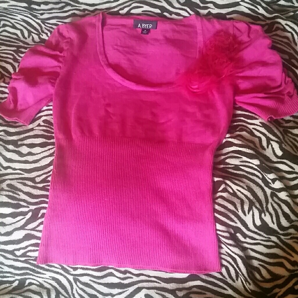 Pink sweater.Lite-weight material